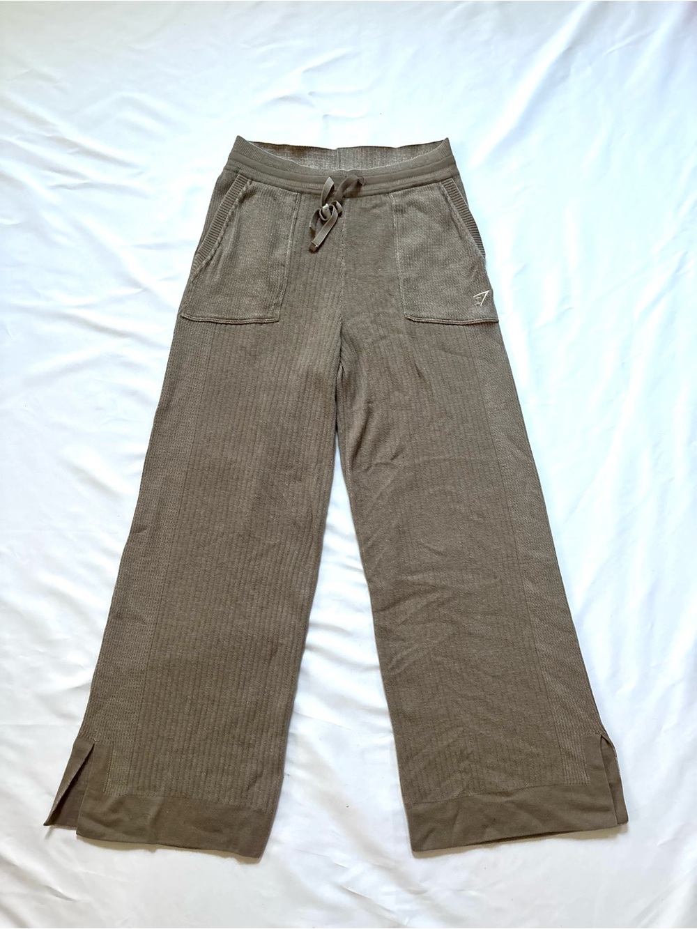 Gymshark Heavyweight knit wide leg gym sweats